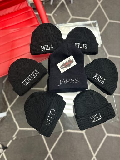 Custom embroidered beanie